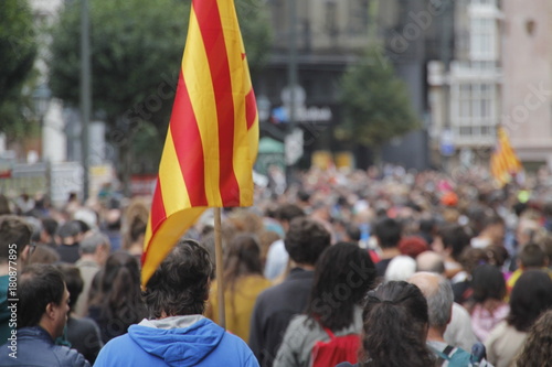 Manifestación a favor de la independencia de Catalunya