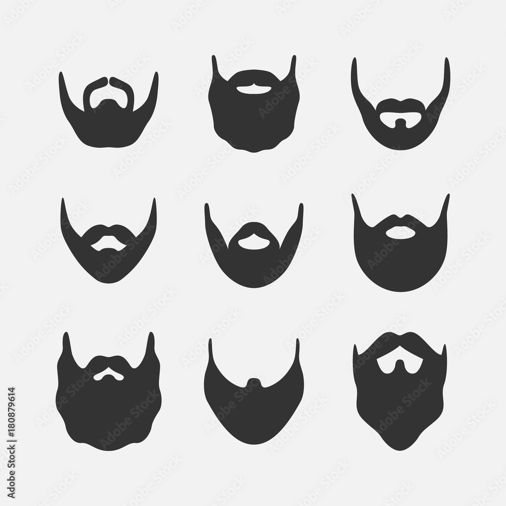 Set of hairstyles