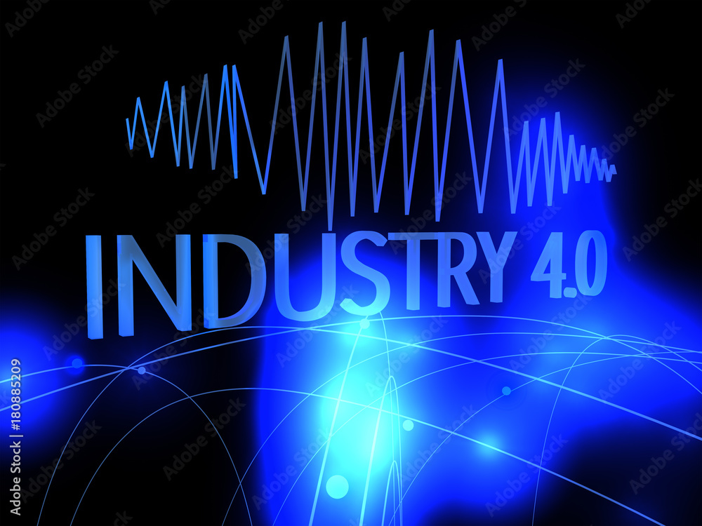 Fototapeta premium Industry 4.0, Smart Device