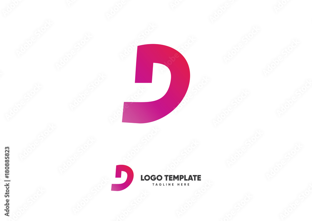 D Initial Logo Template D Initial Logo Template