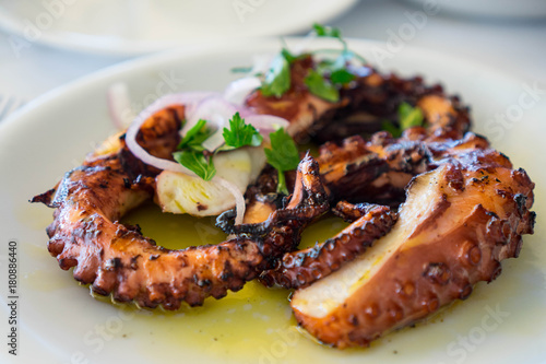 Grilled Octopus in Crete, Greece