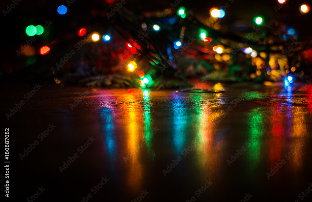 Christmas lights are a classic symbol.