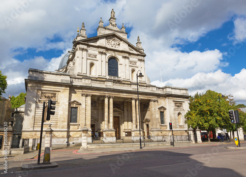 London - The facade of Bompton Oratory church.