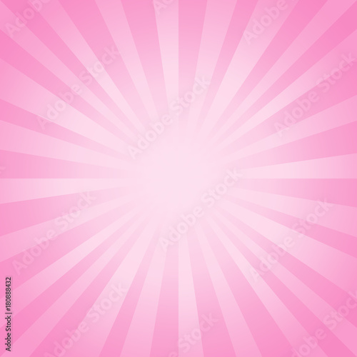Abstract soft Pink rays background. Vector
