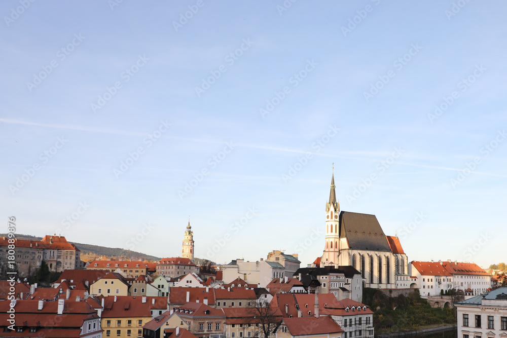 view of cesky Krumlov in czech repbilc