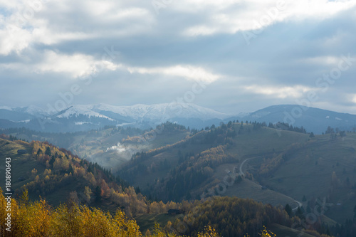 Autumn in Moeciu village  Transylvania  Romania