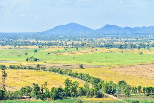 Vast Countryside Landscape in Northern Thailand