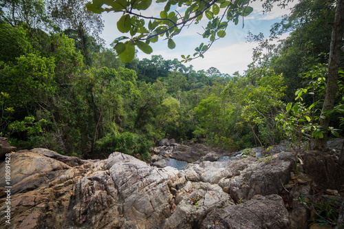 Wallpaper Mural Thailand jungle view with rocks and water Torontodigital.ca