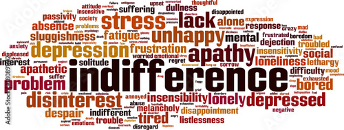 Indifference word cloud