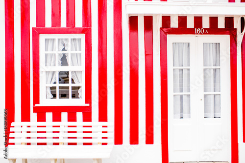 Colorful house facade