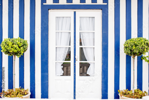 Colorful house facade