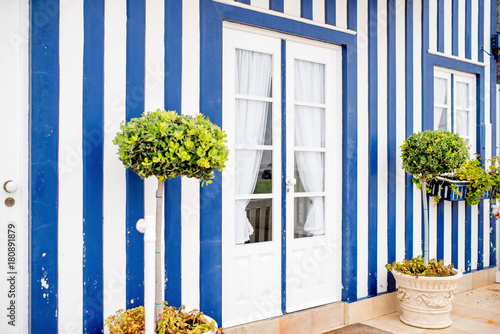 Colorful house facade