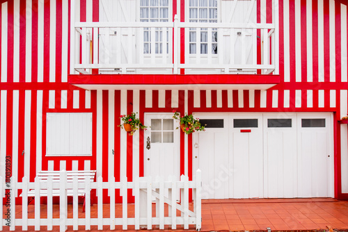 Colorful house facade