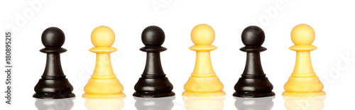 Chessmen isolated