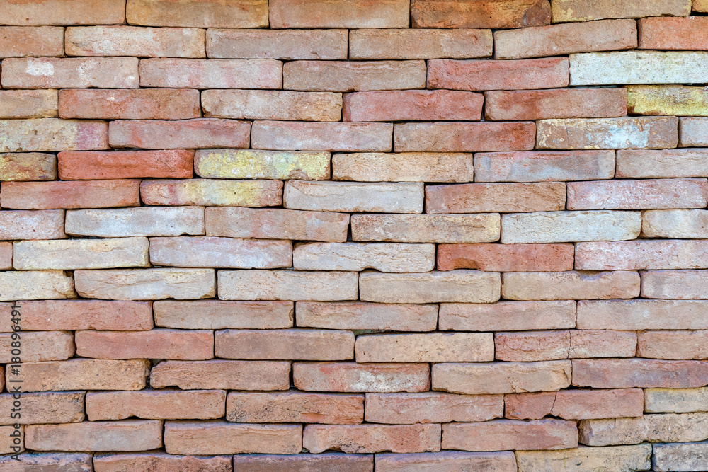 Red brick wall texture background