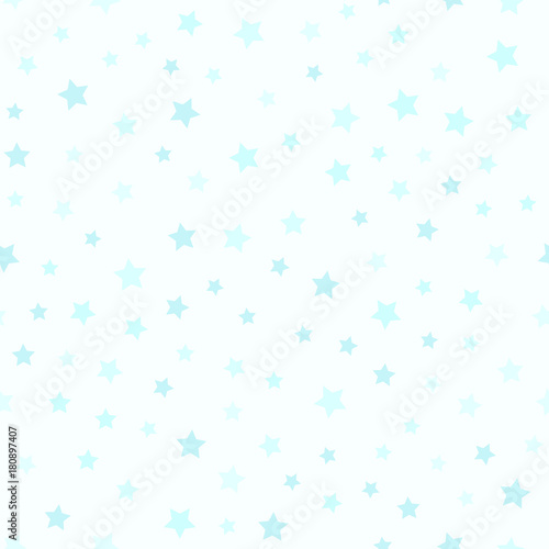 Cyan star pattern. Seamless vector