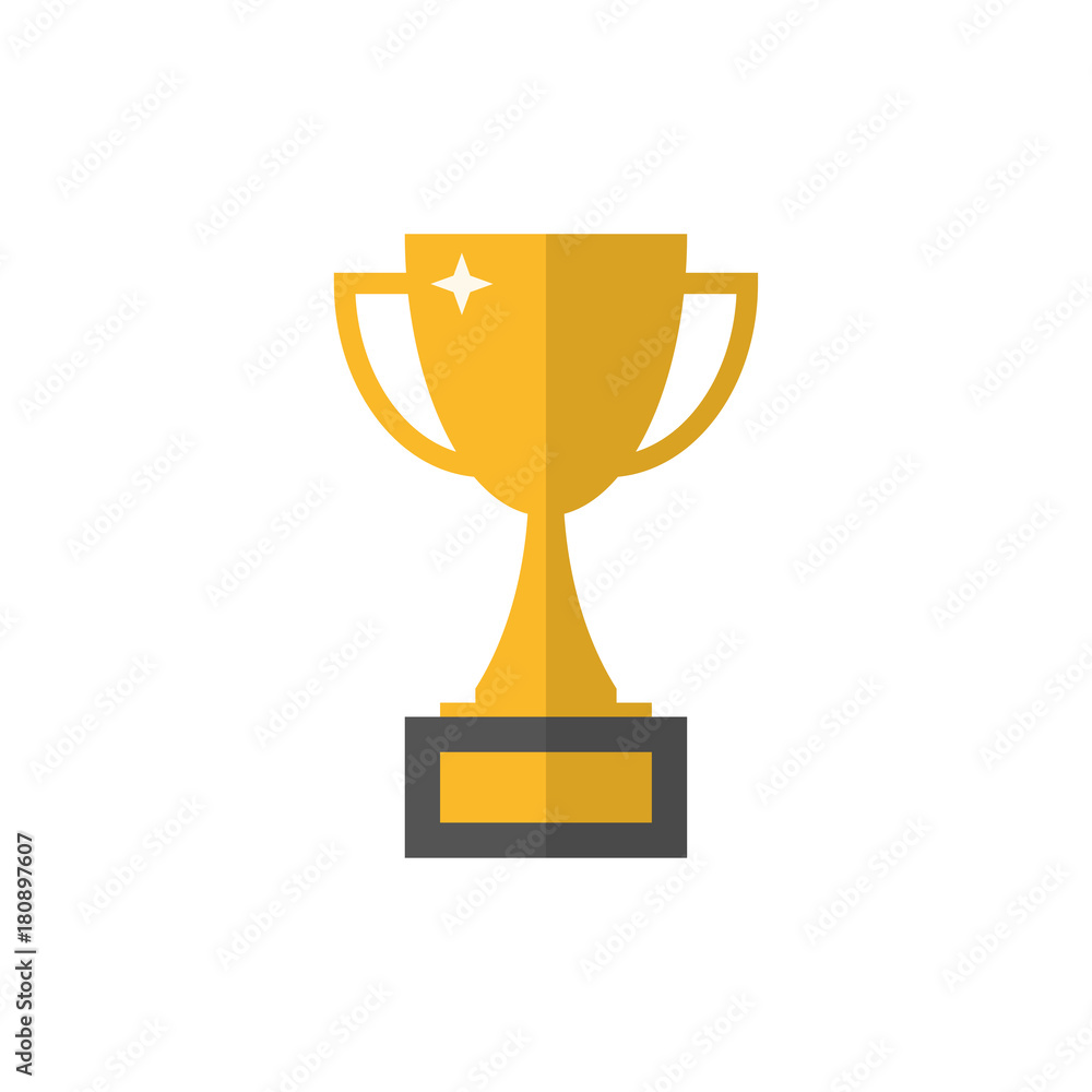 Gold trophy cup icon Gold trophy cup icon