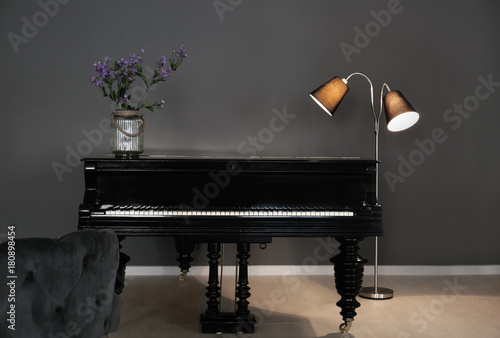Modern room design with vin...