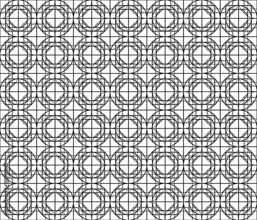 Line geometry seamless pattern. Vector background. Elegant luxury style repea...