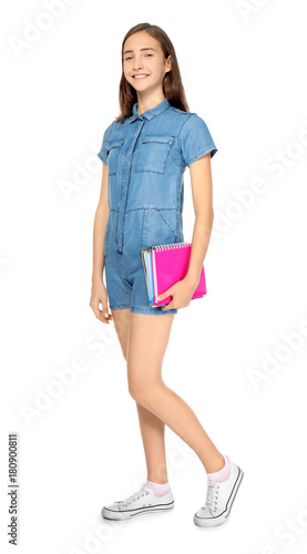 Attractive teenage girl wit...