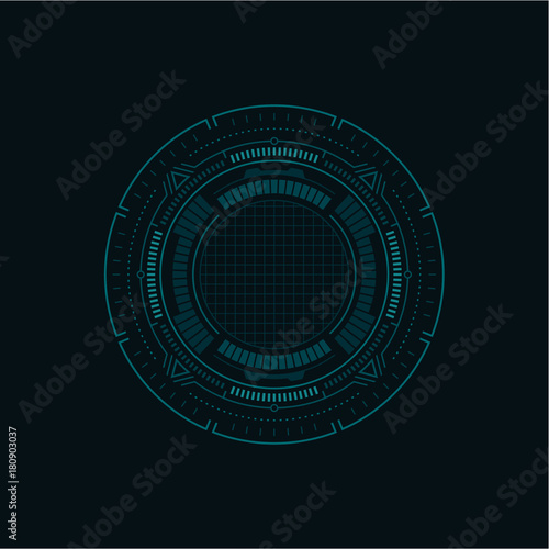 Futuristic Infographic / Vector Sci-Fi Interface
