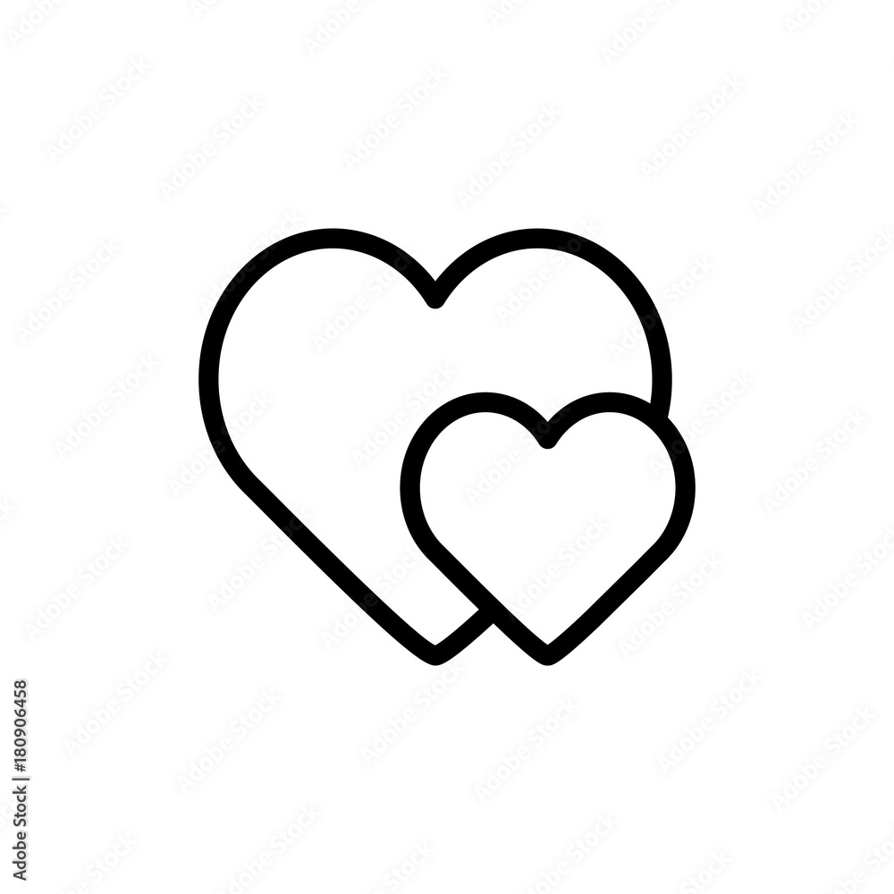 Heart flat icon Heart flat icon