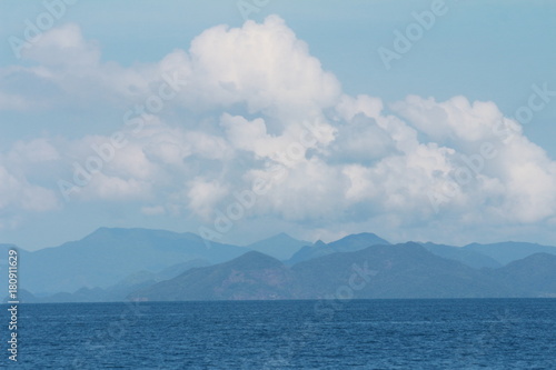 Koh Chang island blue mountain view wallpaper beautiful skyscape