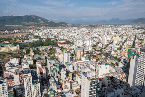 Aerial view of skyline Nha Trang city, Vietnam