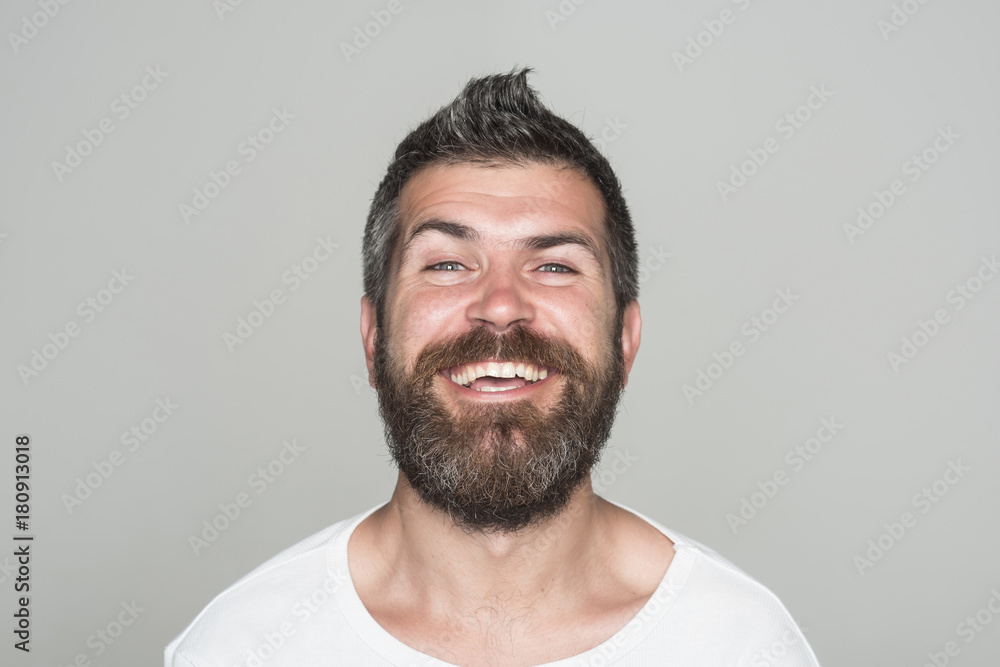 Obraz premium Hipster with happy face.