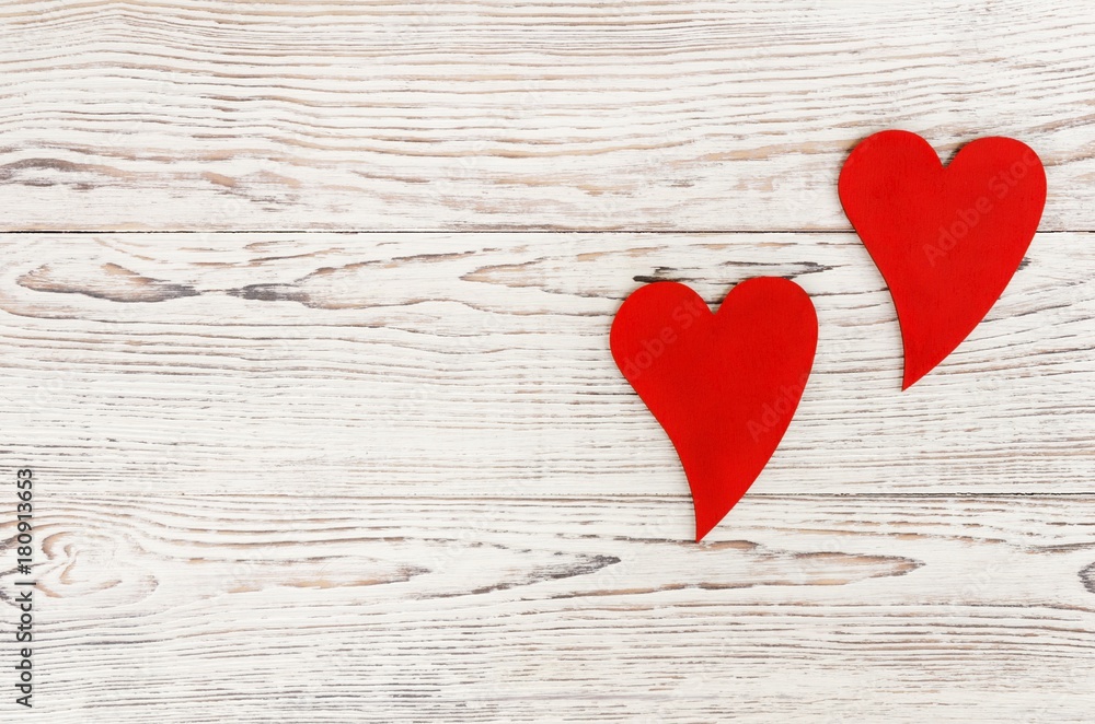 Two red hearts Two red hearts