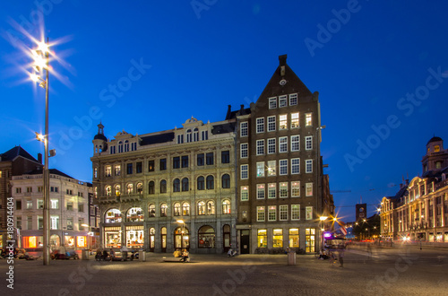 Dam Square in Amsterdam at the Night © robertdering