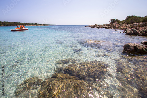 The beautiful beach on Sardinia island, Italy