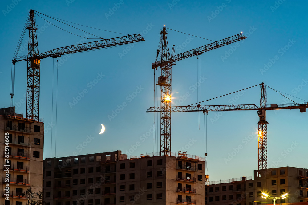 crane at a construction site