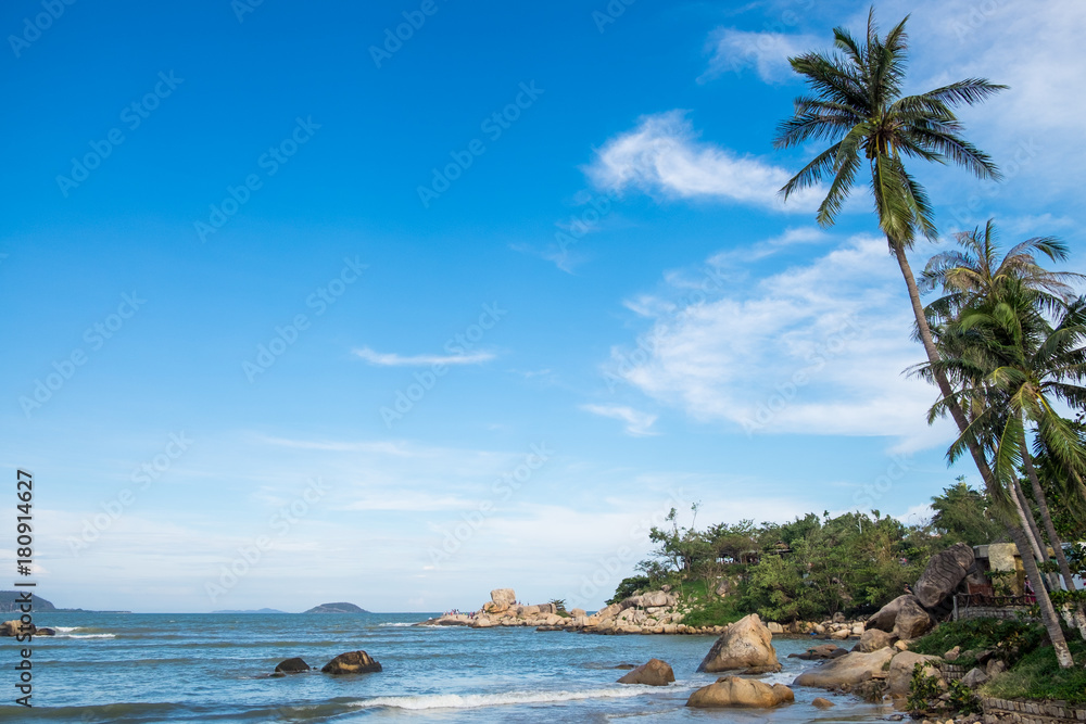 Nha Trang bay, view from Pham Van Dong highway Nha Trang bay, view from Pham Van Dong highway