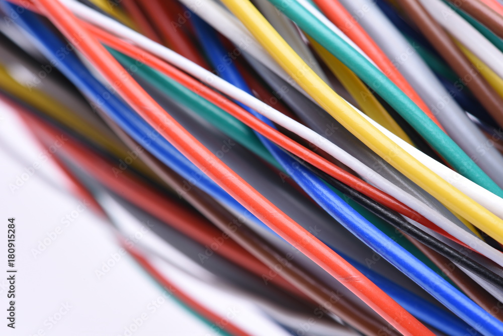 Colored cable in telecommunication network system