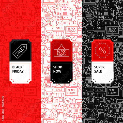 Line Black Friday Package Labels