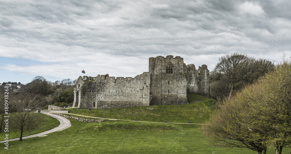 Oystermouth Castle, Swansea, Mumbles, Wales, UK