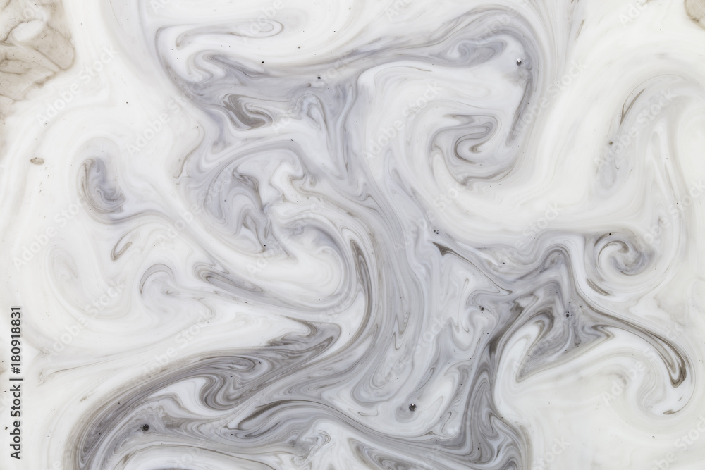 Fototapeta premium Closeup abstract color mixing of acrylic for use as background. Acrylic texture with marble pattern 