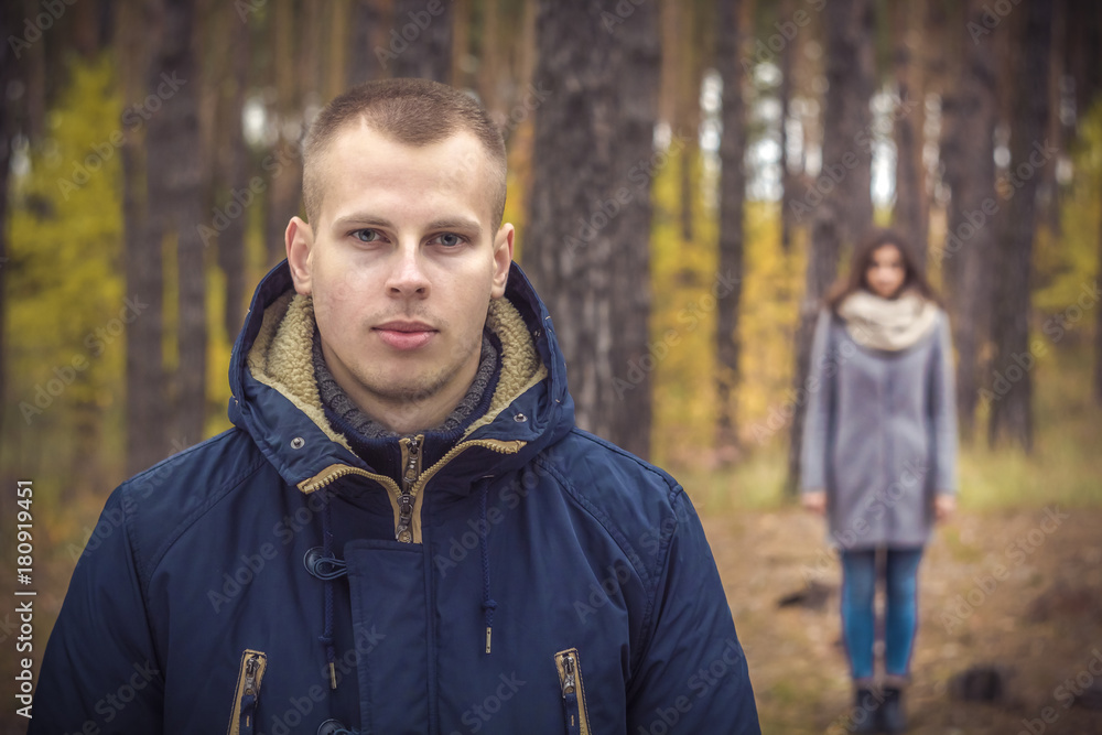 Problems in the relationship of the couple. Unhappy relationship of a young couple. Problems in the relationship of the couple. Unhappy relationship of a young couple.