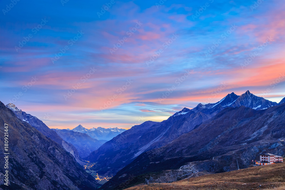 Plakat Zermatt Sunrise