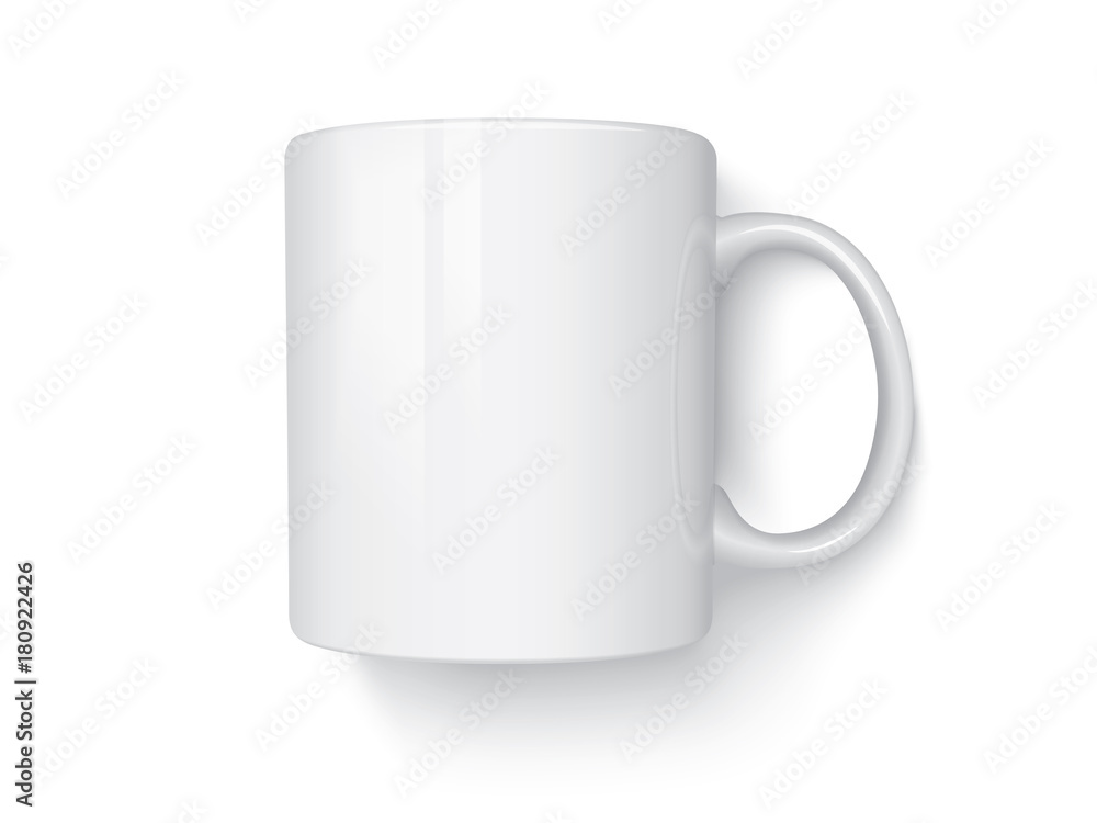 Realistic mug mock up Realistic mug mock up