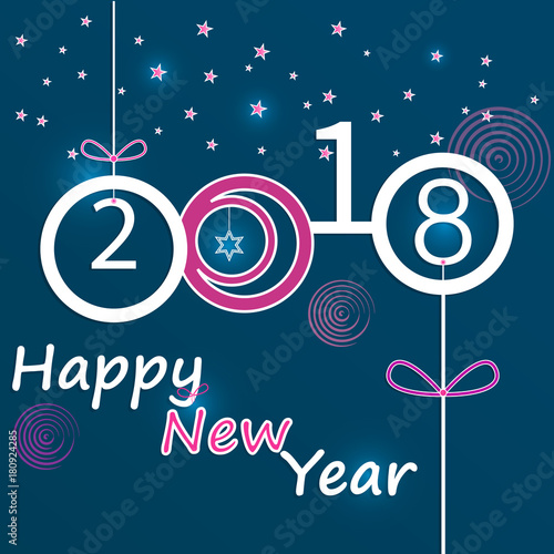 2018 Happy New Year background