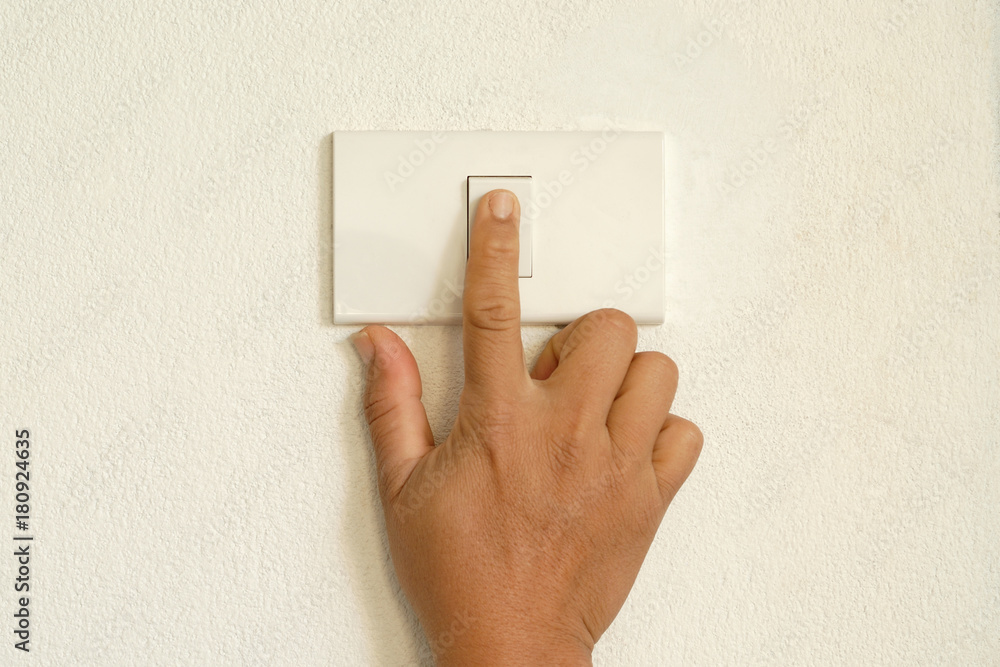 finger press turn on/off lighting switch finger press turn on/off lighting switch