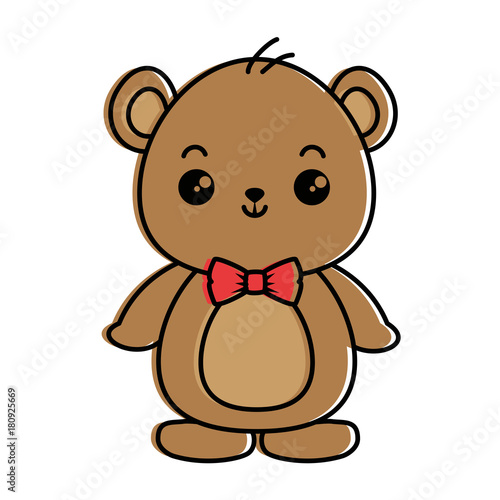 cute bear teddy kawaii character