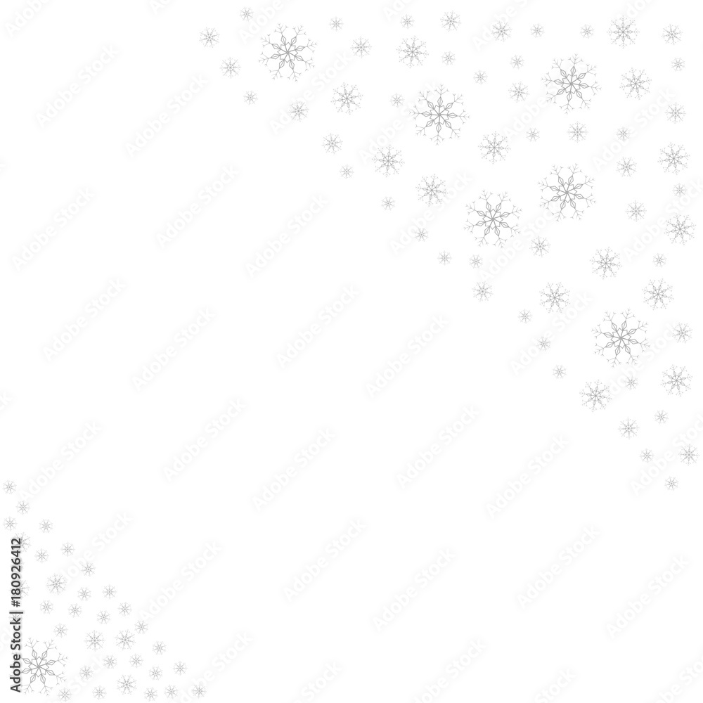 Festive frame with snowflakes on a white background. For posters, postcards, greeting for Christmas, new year. Festive frame with snowflakes on a white background. For posters, postcards, greeting for Christmas, new year.
