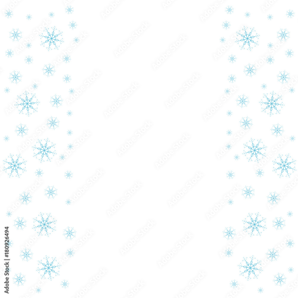 Festive frame with snowflakes on a white background. For posters, postcards, greeting for Christmas, new year. Festive frame with snowflakes on a white background. For posters, postcards, greeting for Christmas, new year.