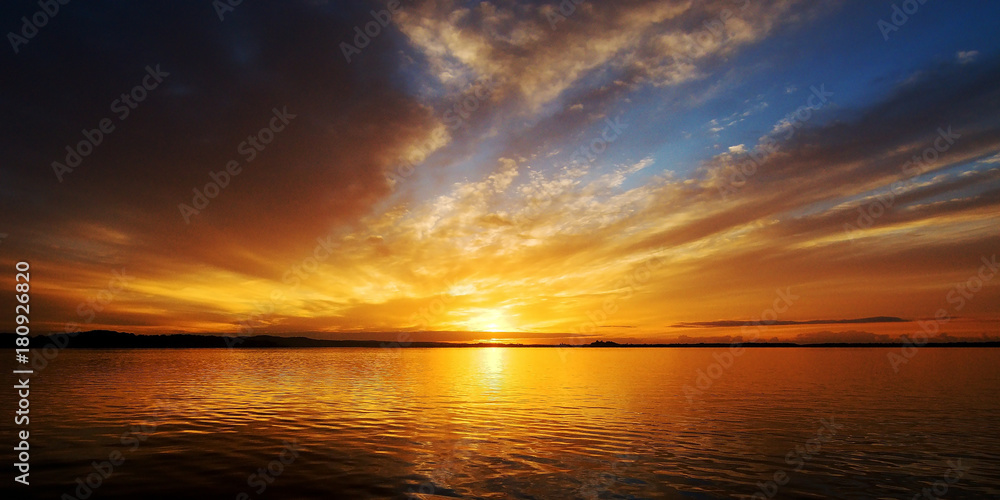 Golden sunrise seascape Australia