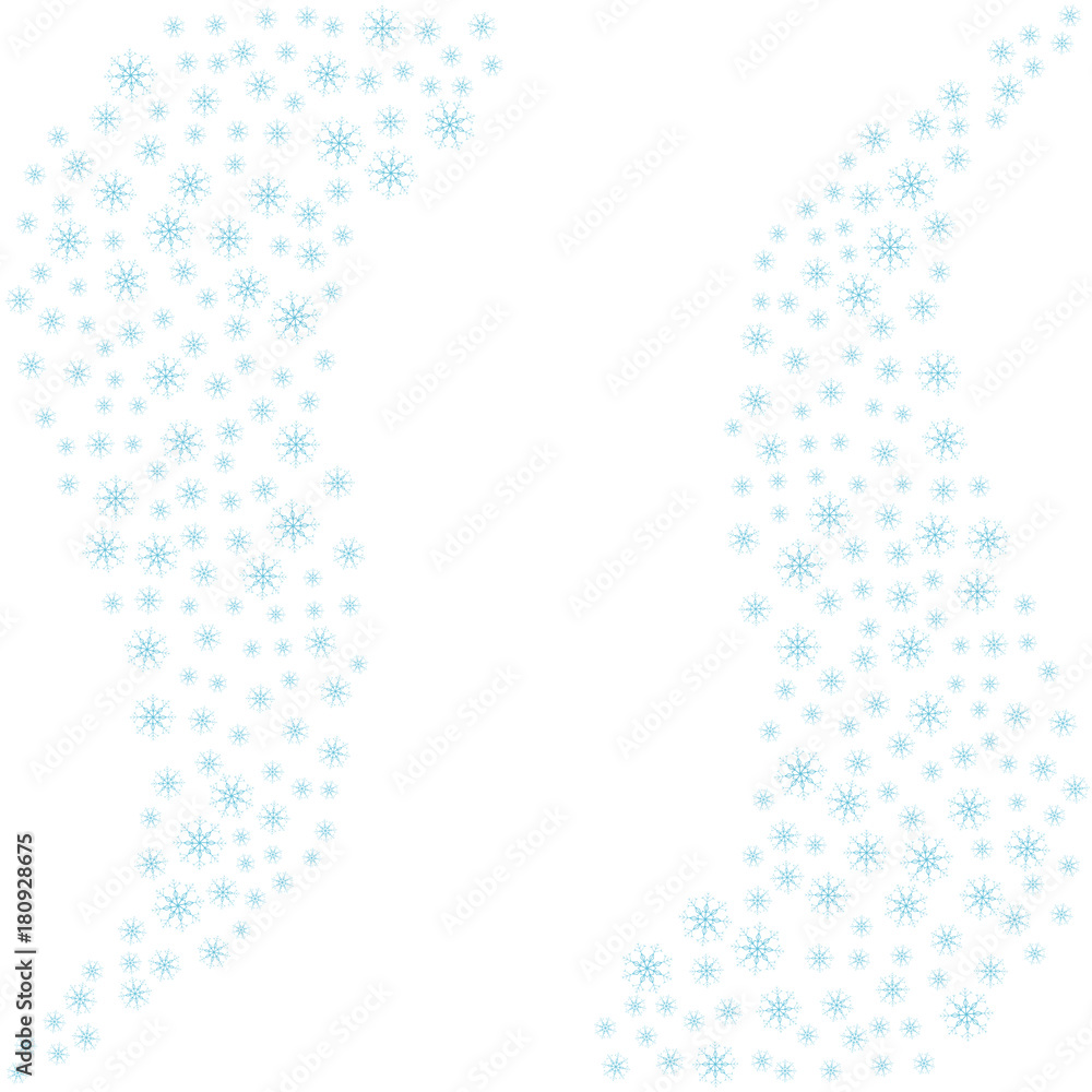 Festive decorative frame made of snowflakes on a white background. For posters, postcards, greeting for Christmas, new year. Festive decorative frame made of snowflakes on a white background. For posters, postcards, greeting for Christmas, new year.