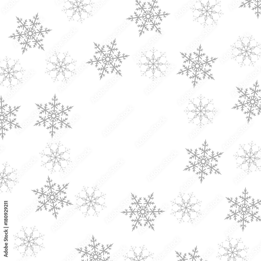 Festive decorative frame made of snowflakes on a white background. For posters, postcards, greeting for Christmas, new year. Festive decorative frame made of snowflakes on a white background. For posters, postcards, greeting for Christmas, new year.