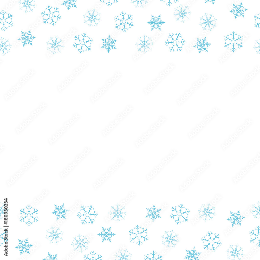 Festive decorative frame made of snowflakes on a white background. For posters, postcards, greeting for Christmas, new year. Festive decorative frame made of snowflakes on a white background. For posters, postcards, greeting for Christmas, new year.